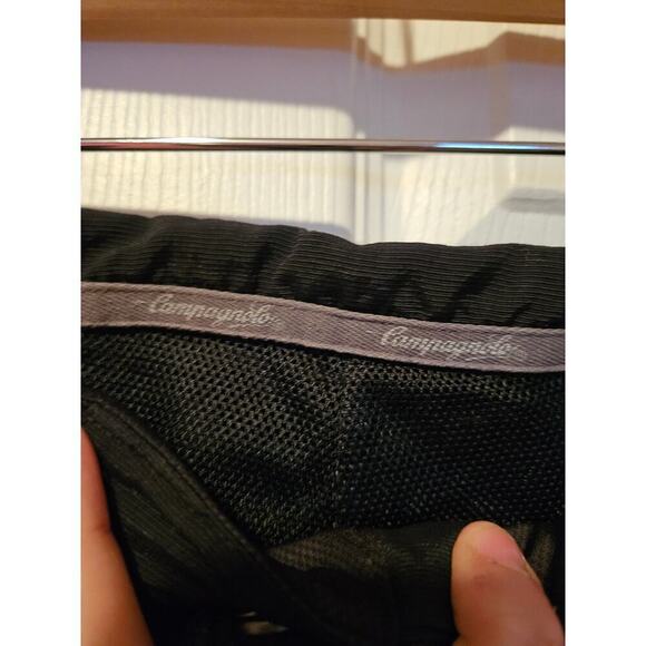 Campagnolo Italian Black 100% Polyamide Cycling Mesh Lined Pockets Men Size L - Picture 3 of 8